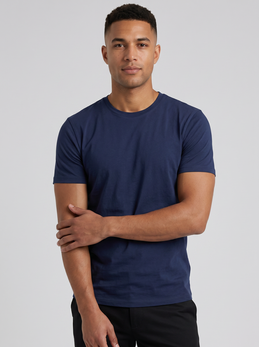 Men's T-Shirt – Slim-Fit Crew-Neck Cotton