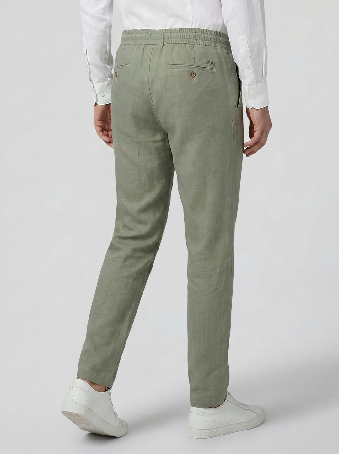 Men's Slim-Fit Linen-Blend Trousers – Cool Tailored Summer Style