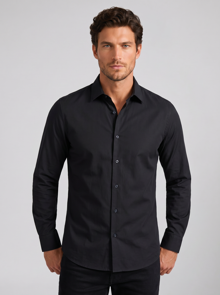 Men's Dress Shirt – Slim-Fit Long-Sleeve