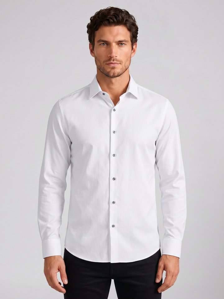 Men's Dress Shirt – Slim-Fit Long-Sleeve