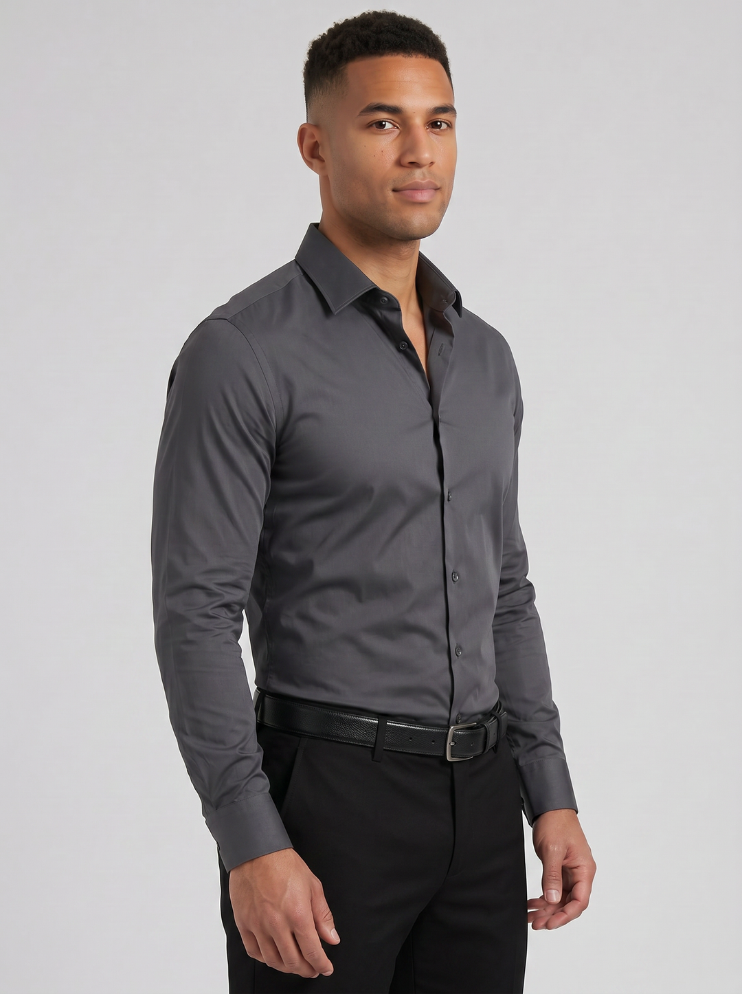 Men's Slim Fit Long-Sleeve Shirt – Smart Formal Style