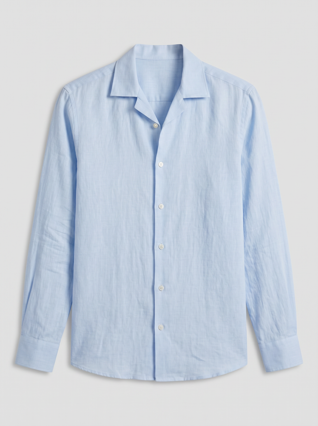Men's Linen Shirt – Slim-Fit Long-Sleeve