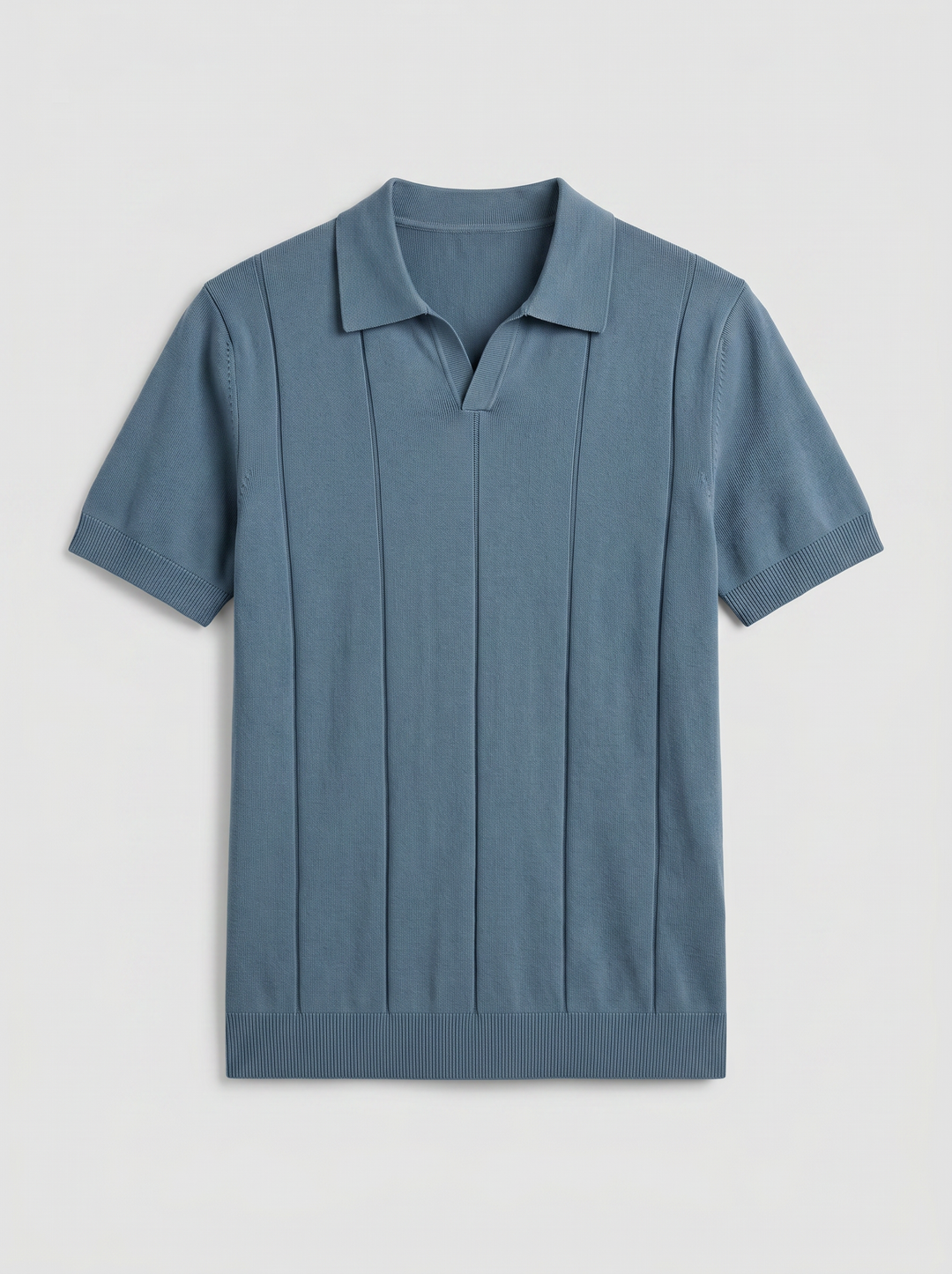 Men's Polo Shirt – Slim-Fit Rib Knit