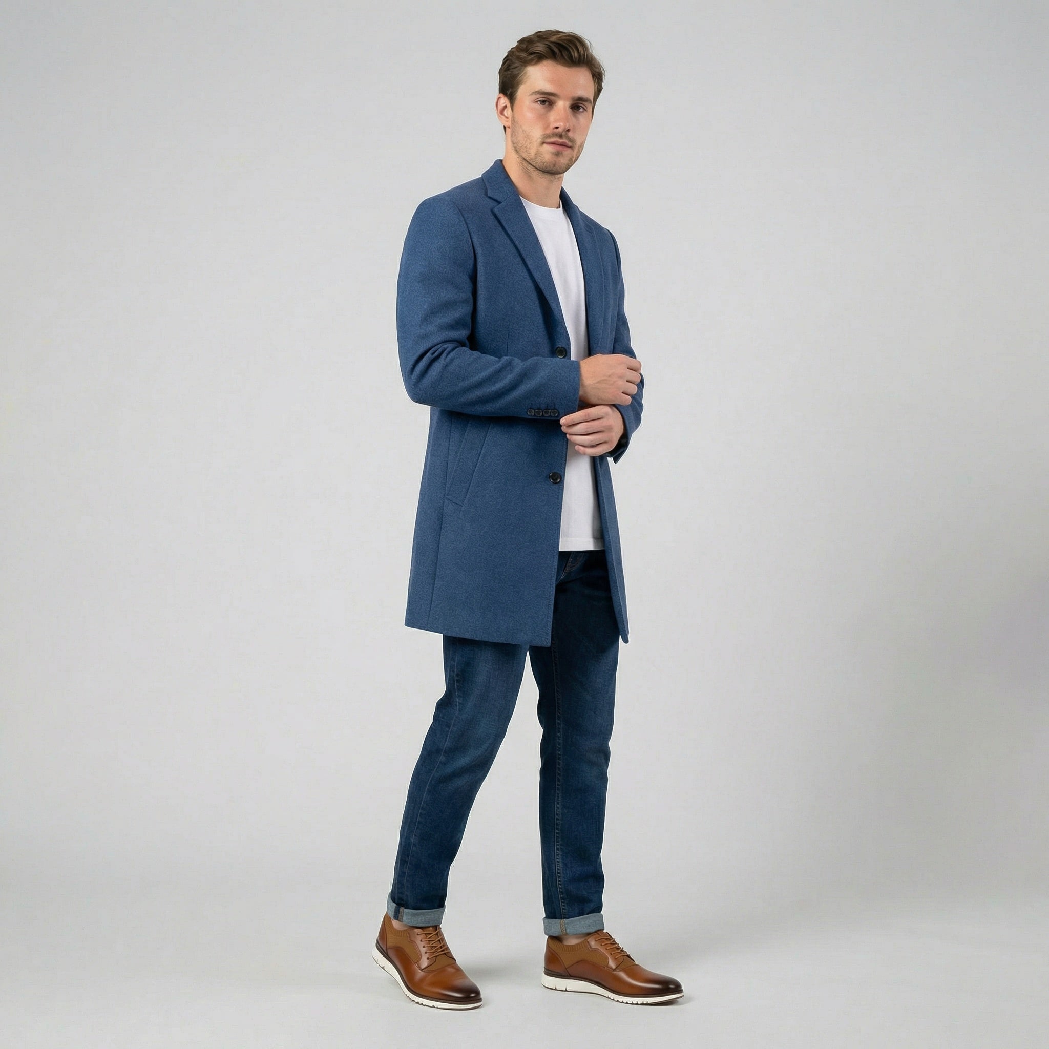 Men’s Smooth Leather Cupsole Shoes | Celestiella