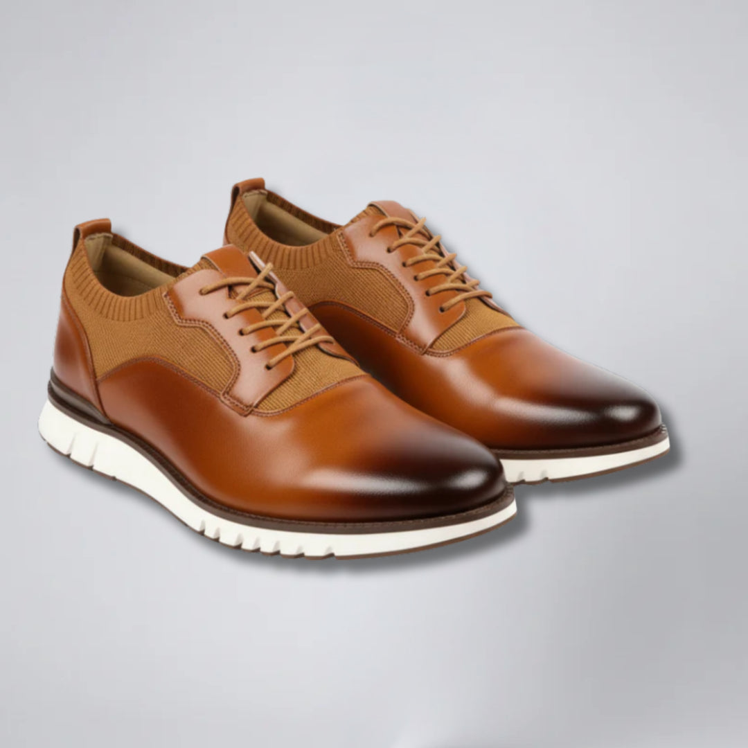 Men's Smooth Leather Cupsole Shoes – Sharp Smart Daily Wear