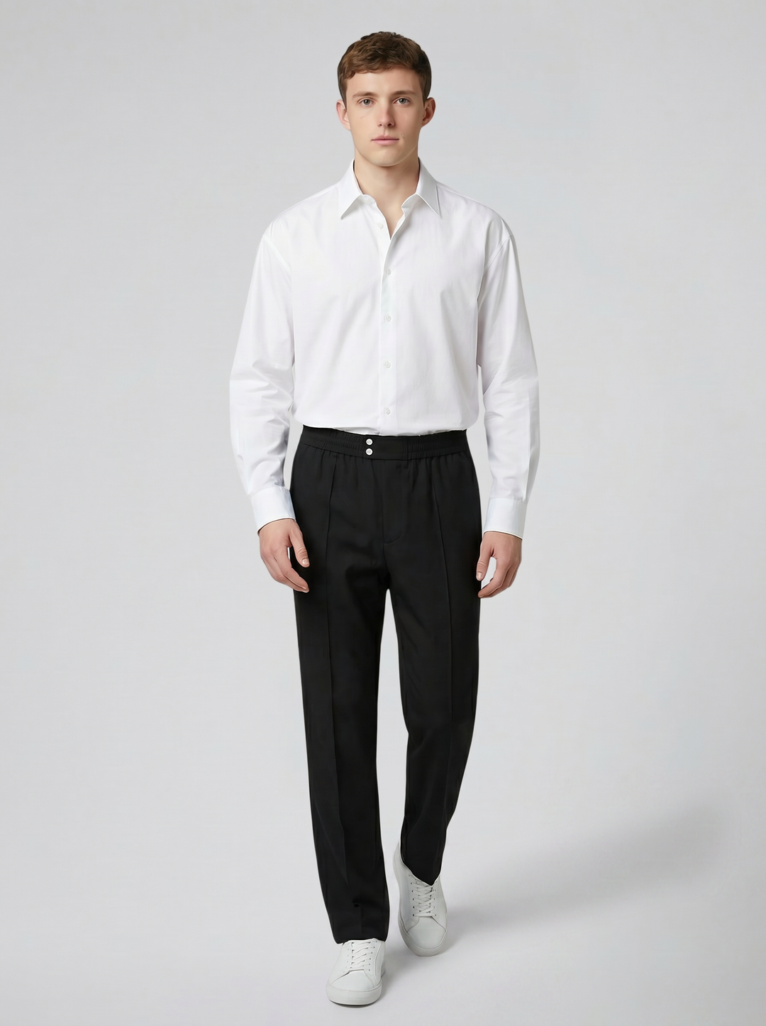 Men's Straight-Leg Trousers – Clean Minimalist Everyday Fit