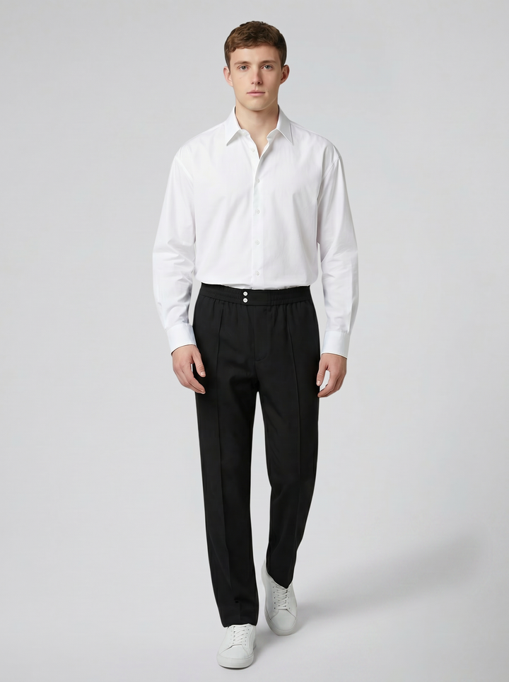 Men's Straight-Leg Trousers – Clean Minimalist Everyday Fit
