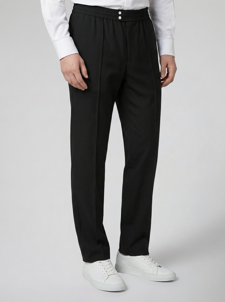 Men's Straight-Leg Trousers – Clean Minimalist Everyday Fit