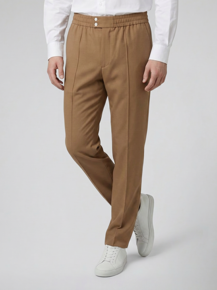 Men's Straight-Leg Trousers – Clean Minimalist Everyday Fit