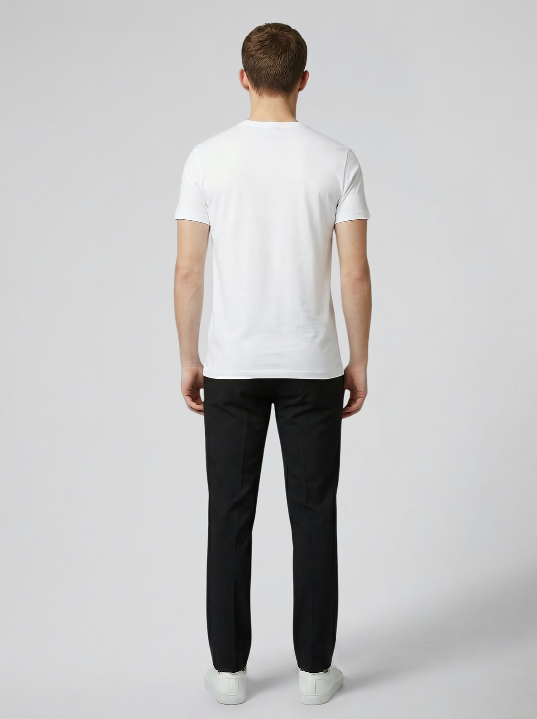 Men's Stretch Cotton Chino Trousers – Slim Flexible Everyday Fit
