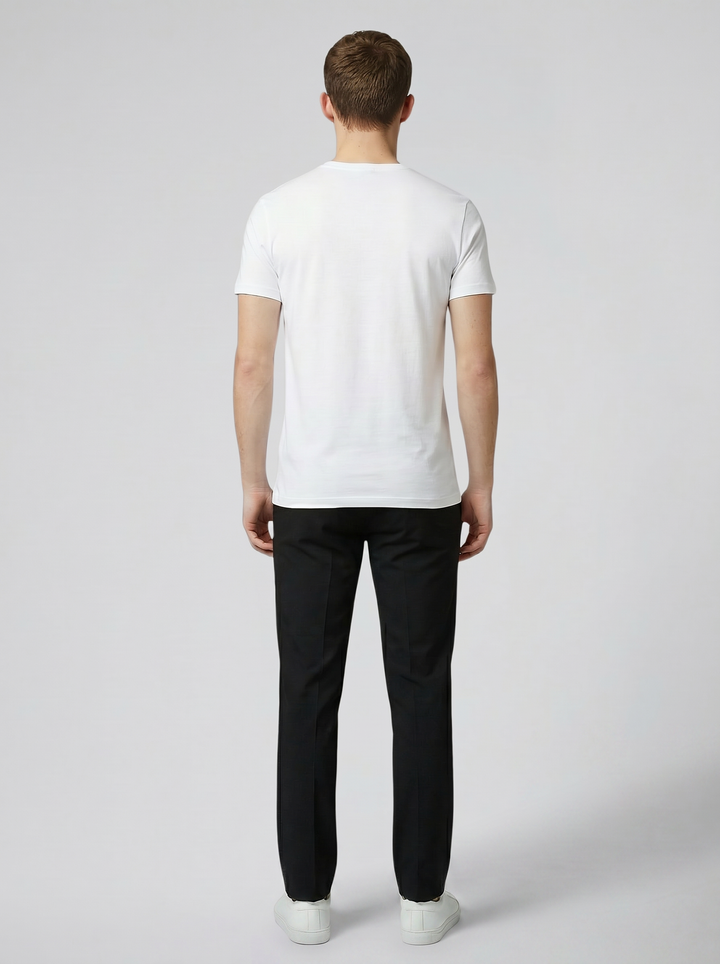 Men's Stretch Cotton Chino Trousers – Slim Flexible Everyday Fit
