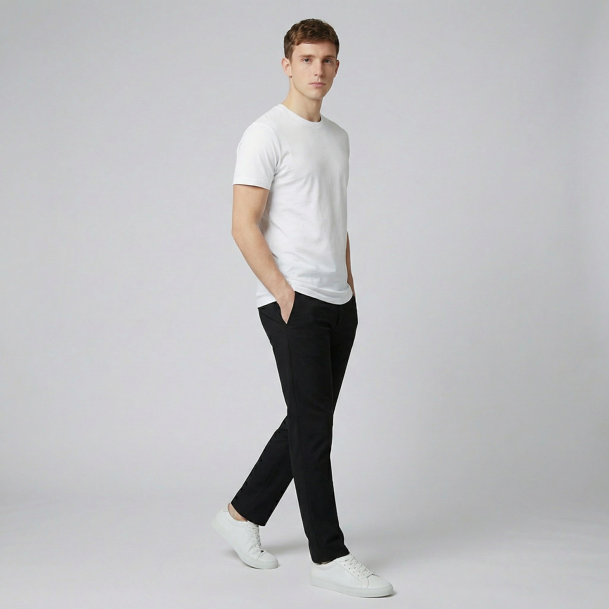 Men’s Stretch Cotton Chino Trousers | Celestiella