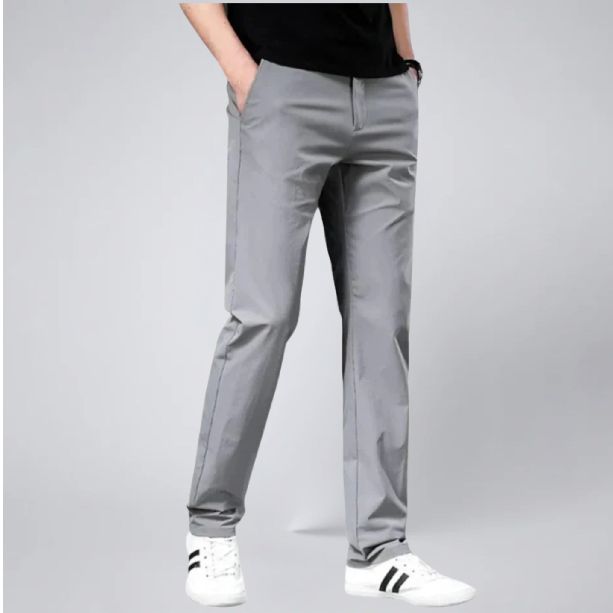 Men’s Stretch Cotton Chino Trousers | Celestiella