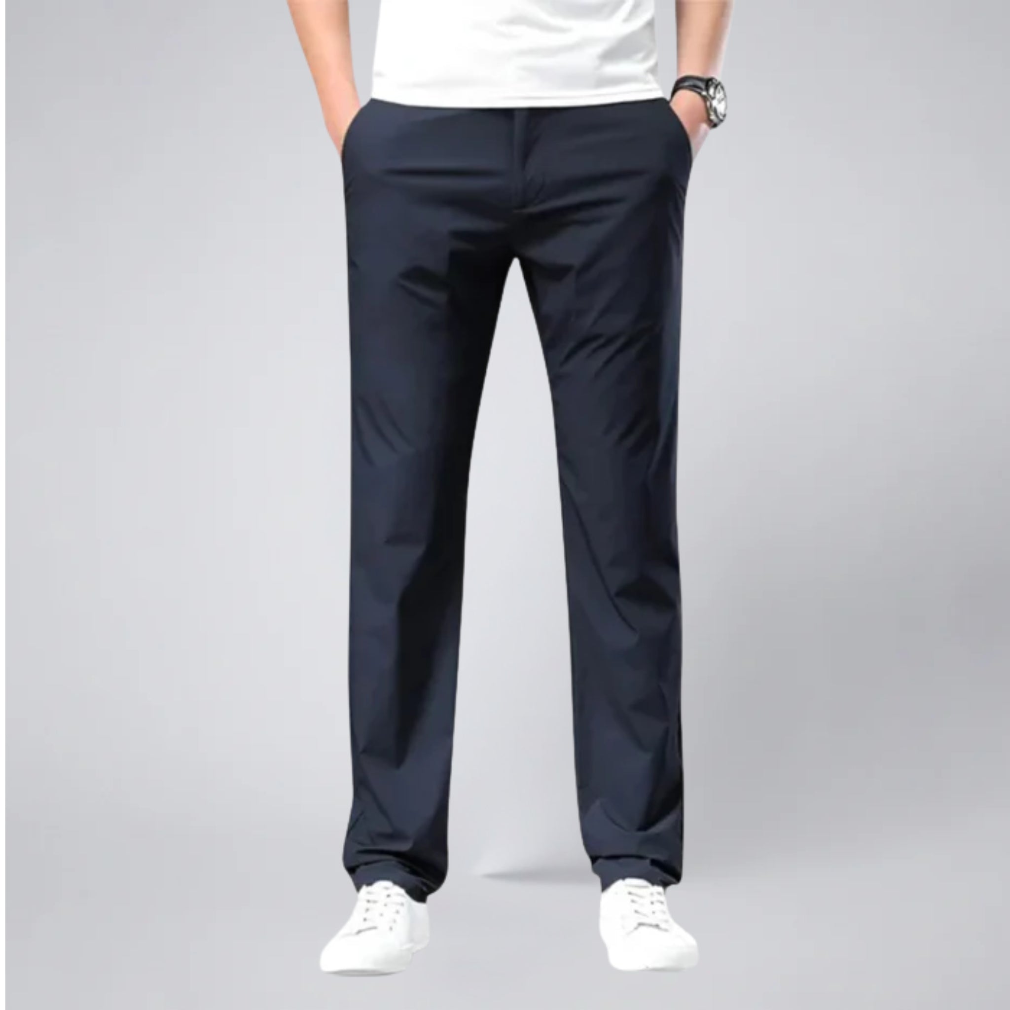 Men’s Stretch Cotton Chino Trousers | Celestiella