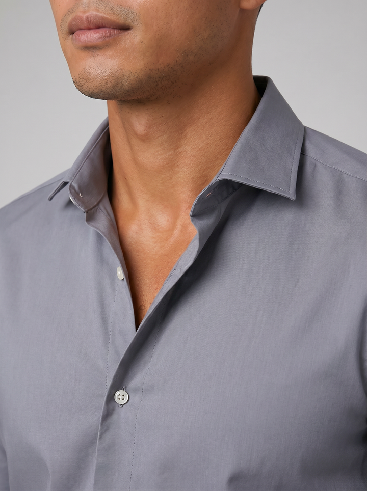Men's Slim Fit Stretch Dress Shirt – Tailored Smart Style