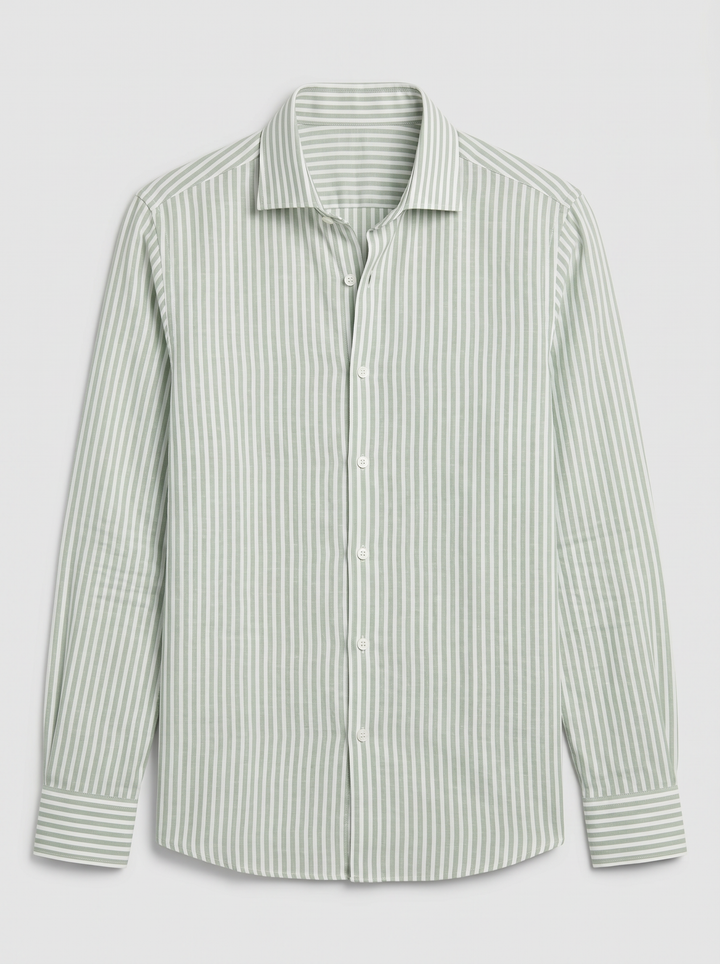 Men's Linen Shirt – Striped Resort