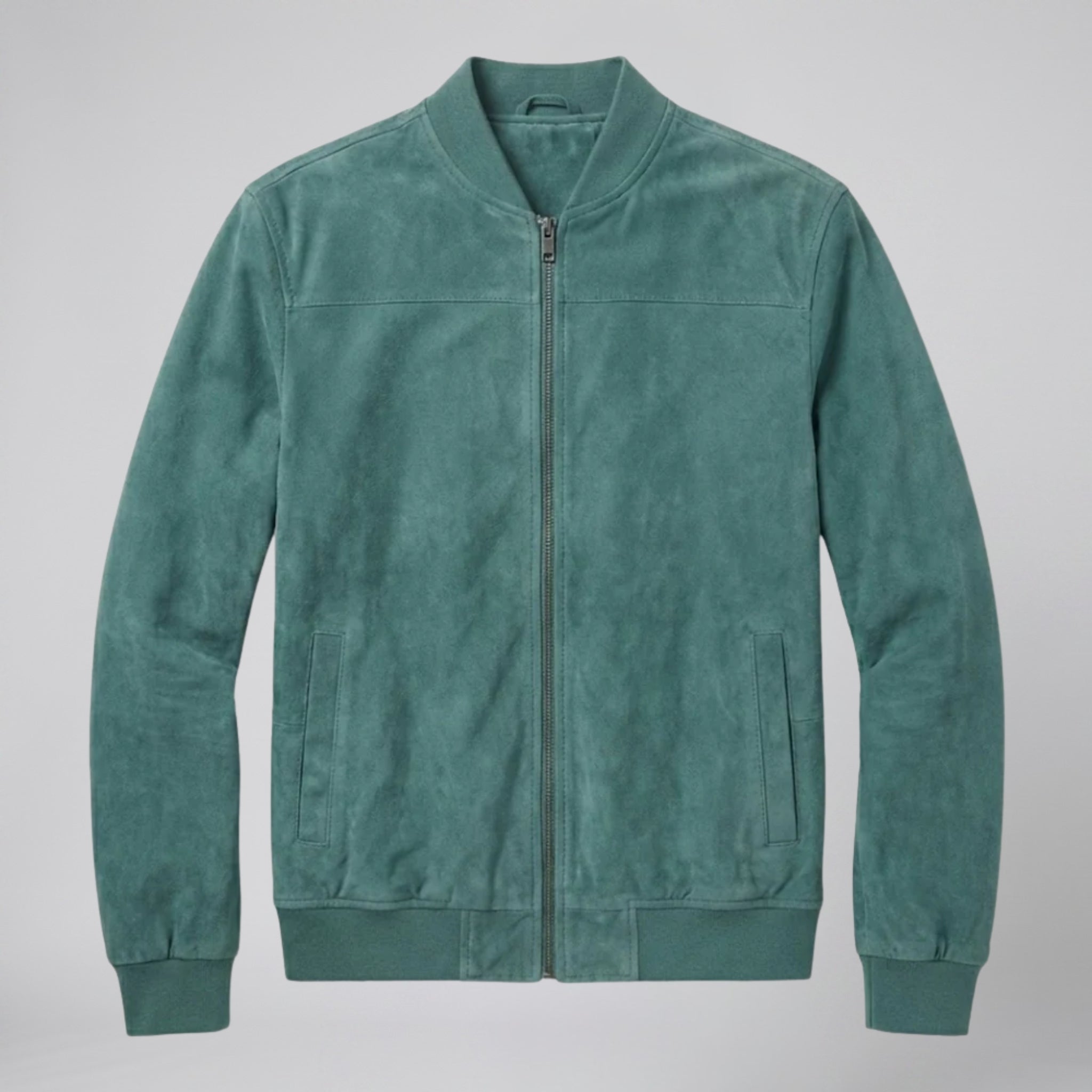 Men’s Suede Bomber Jacket | Celestiella