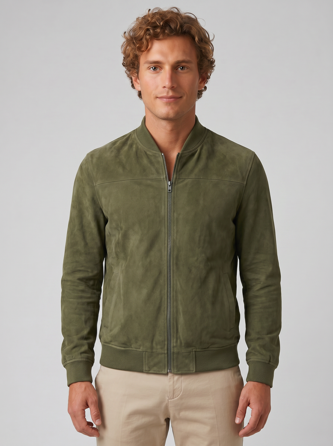 Men's Bomber Jacket – Suede