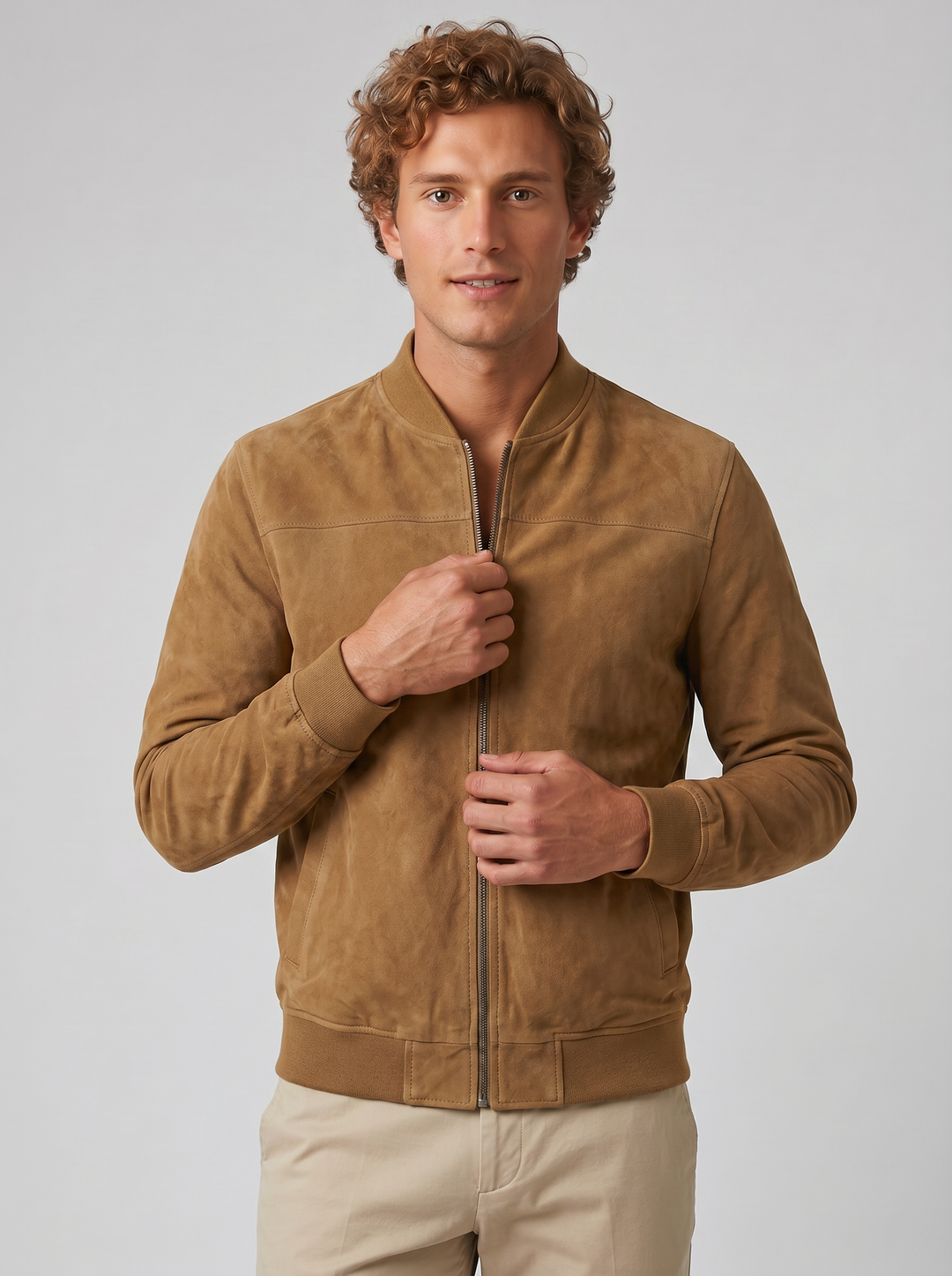 Men's Bomber Jacket – Suede