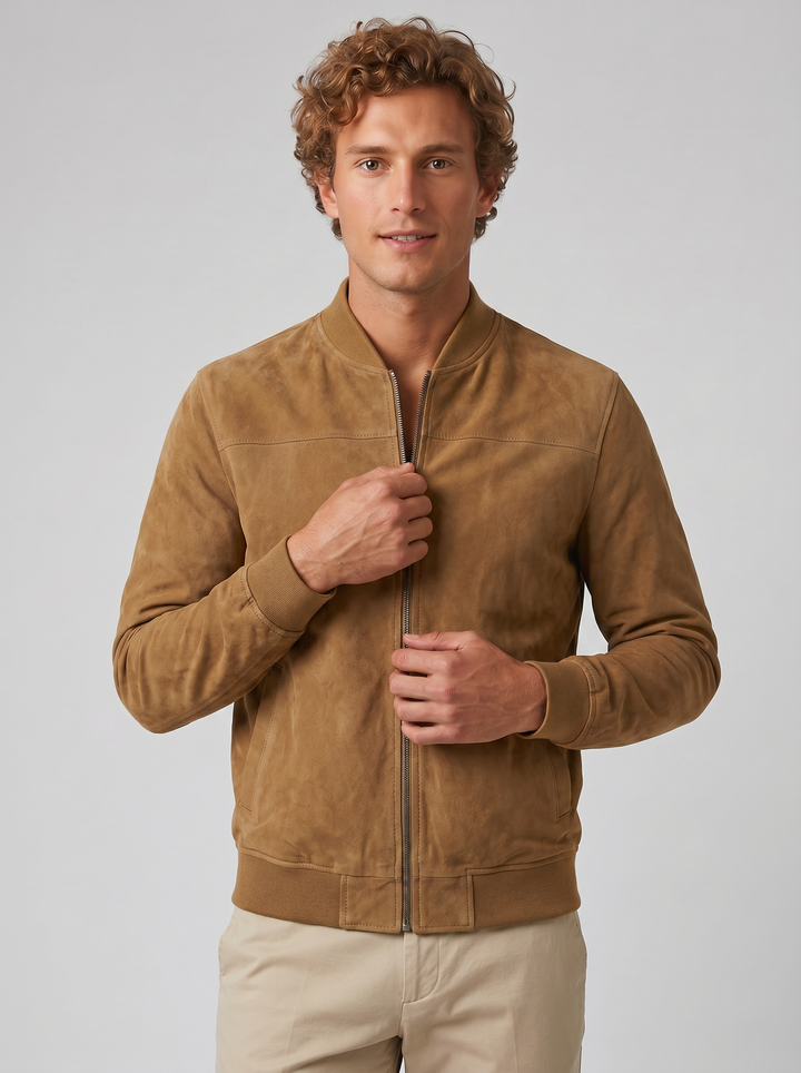 Men's Bomber Jacket – Suede