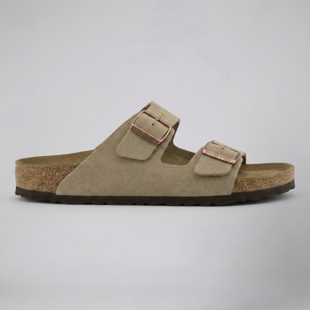 Men's Suede Double-Strap Sandals – Relaxed Smart Summer Style
