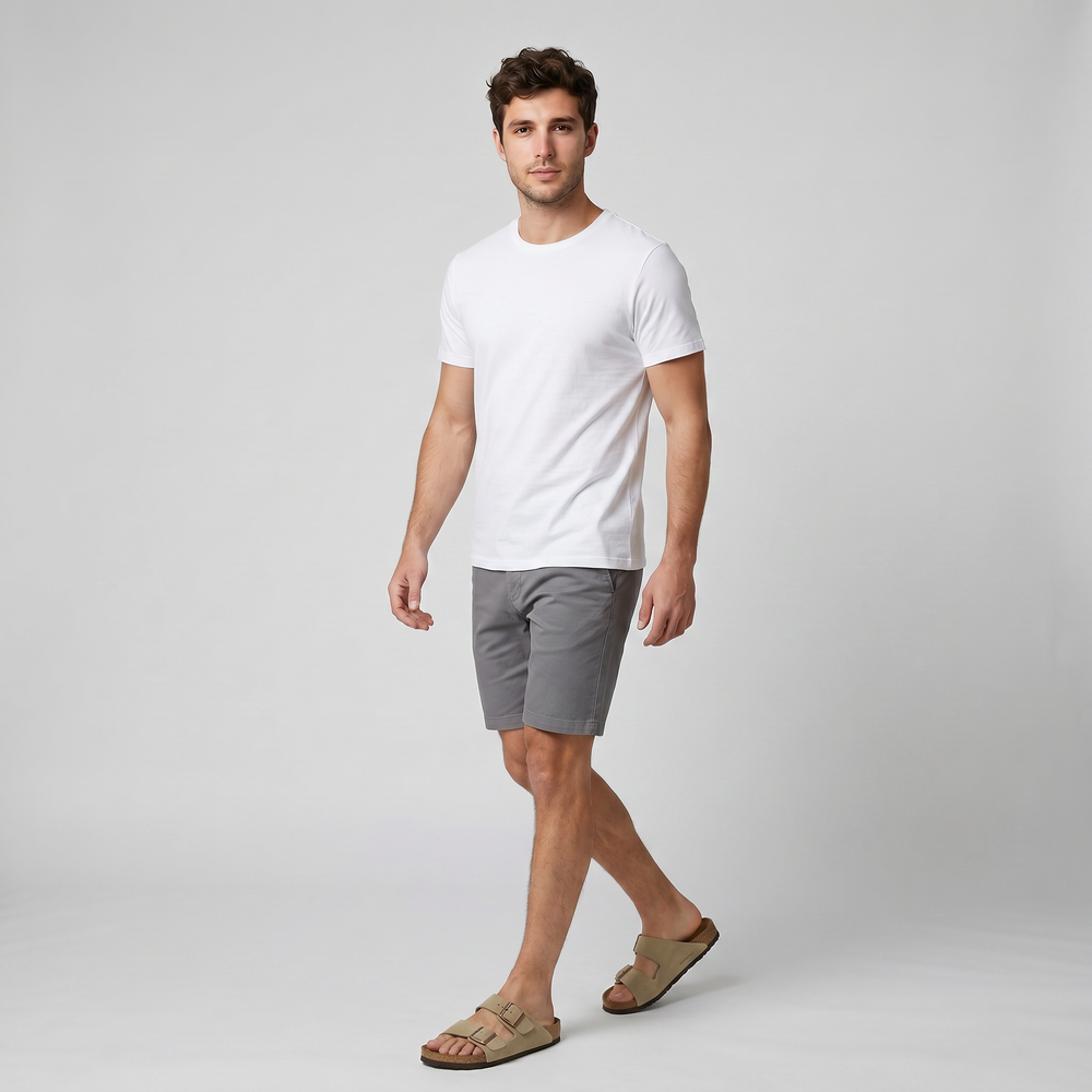 Men's Suede Double-Strap Sandals, Relaxed Smart Summer Style