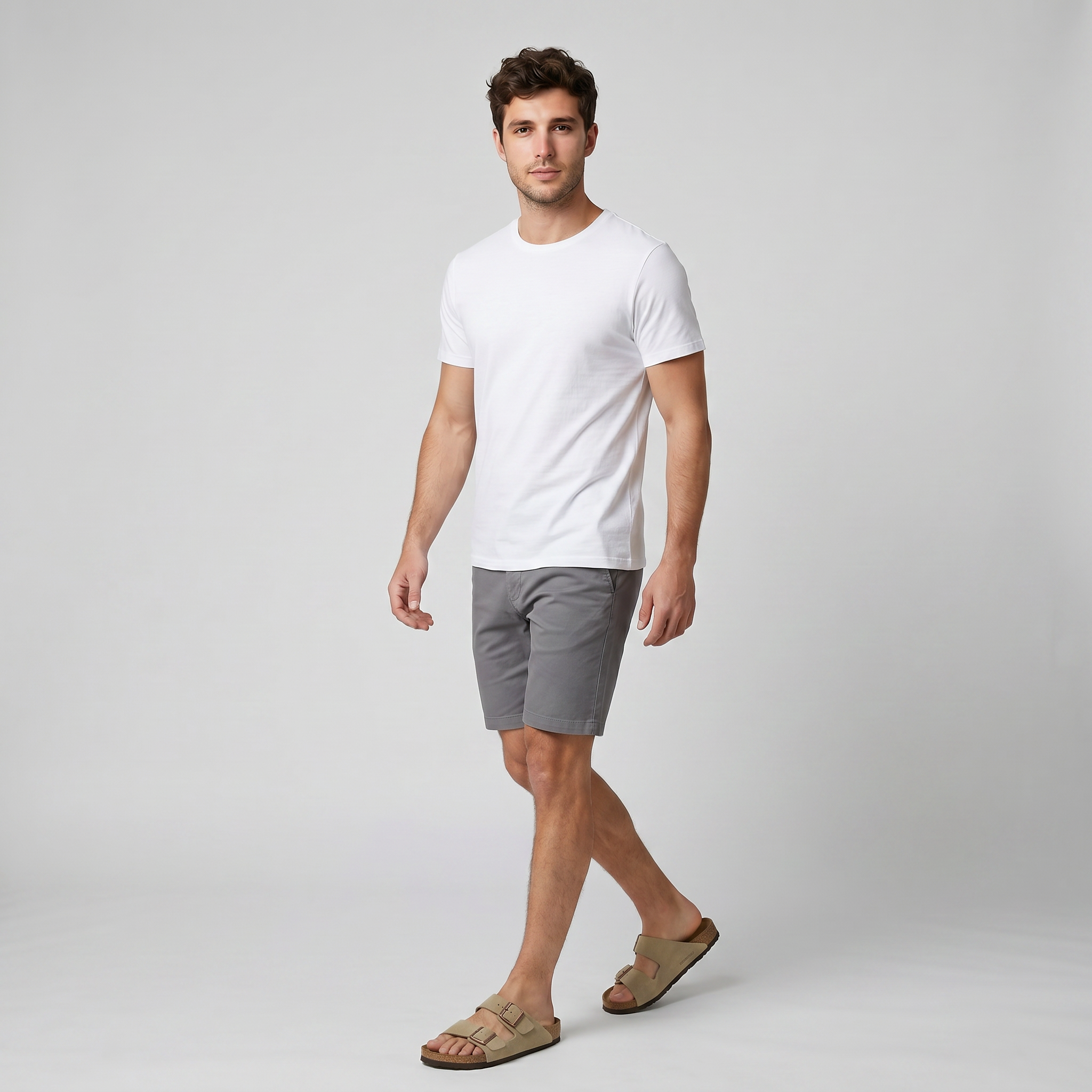 Men’s Suede Double-Strap Sandals | Celestiella