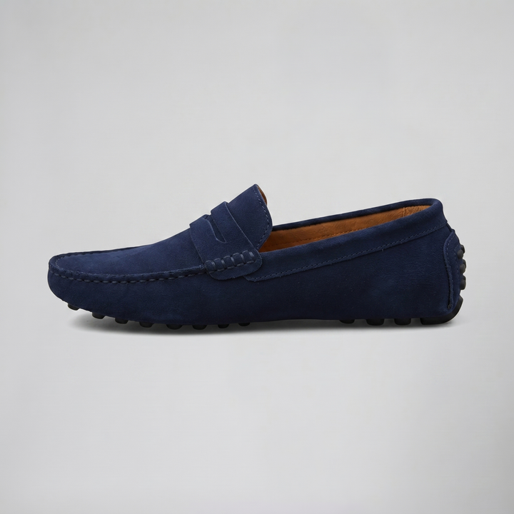 Men’s Suede Driver Loafers – Slip On | Celestiella