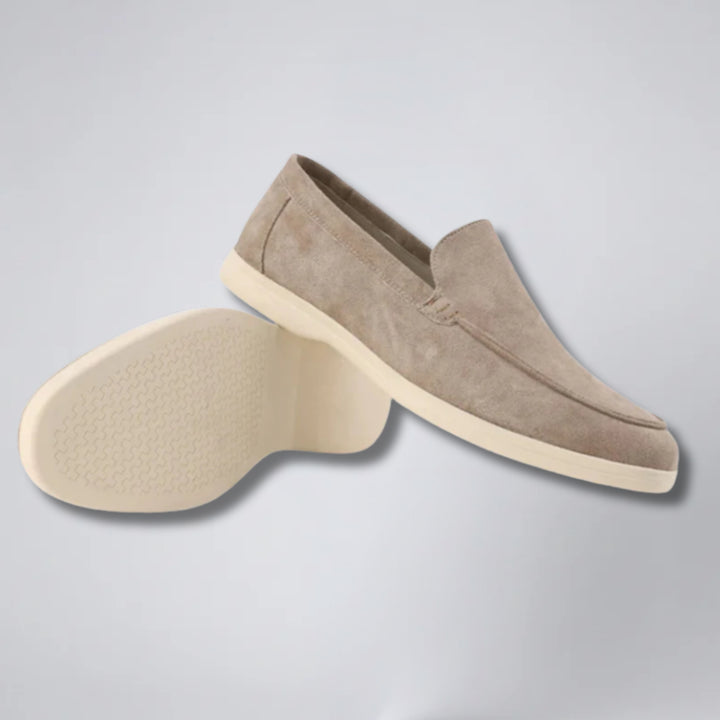 Men's Suede Slip-On Loafers, Lightweight Smart Casual Finish