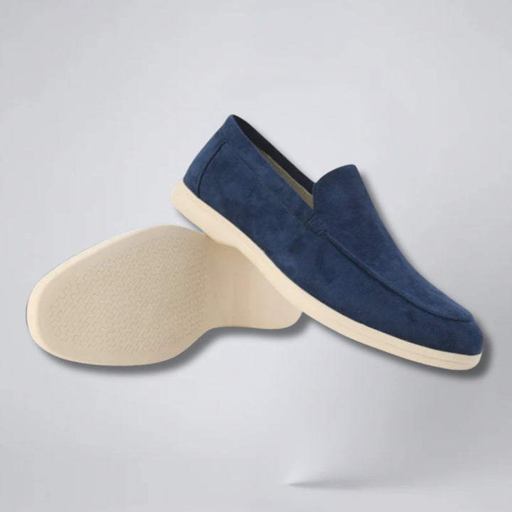 Men's Suede Slip-On Loafers – Lightweight Smart Casual Finish