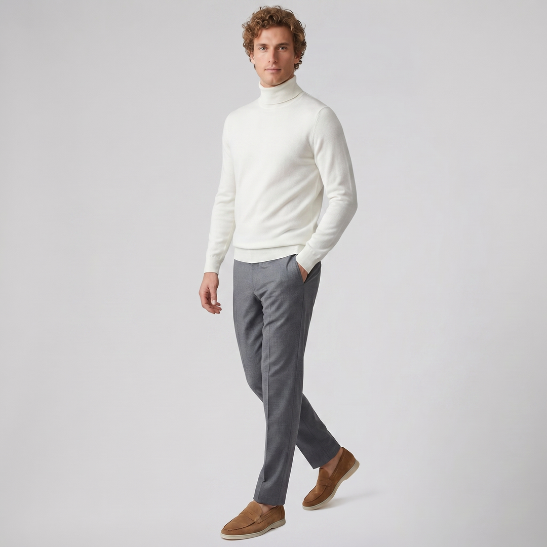 Men’s Tan Suede Slip-On Loafers | Celestiella