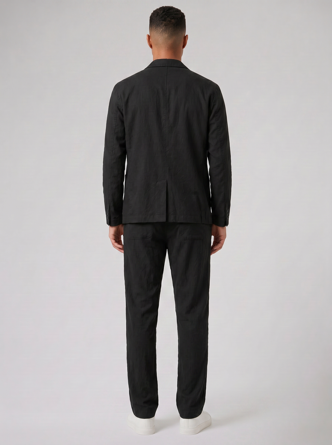 Men's Co-ord Set – Linen Blazer & Trousers