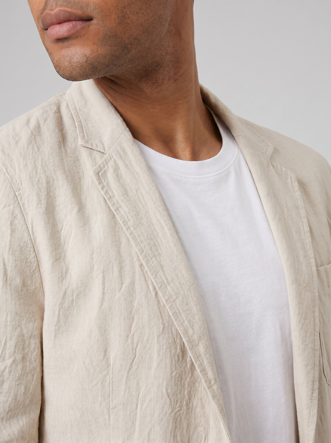 Men's Co-ord Set – Linen Blazer & Trousers