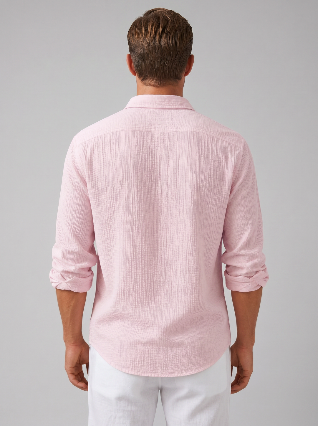 Men's Summer Shirt – Linen-Look Textured