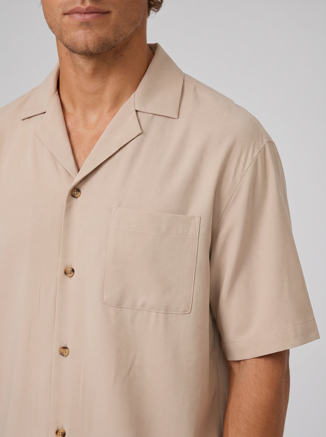 Men's Linen-Style Resort Shirt & Trousers Set – Relaxed Holiday Style