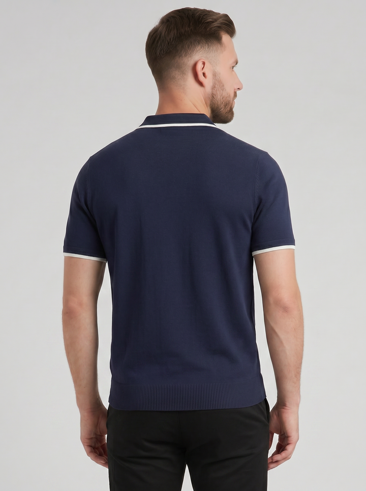 Men's Polo Shirt – Tonal Contrast Knit