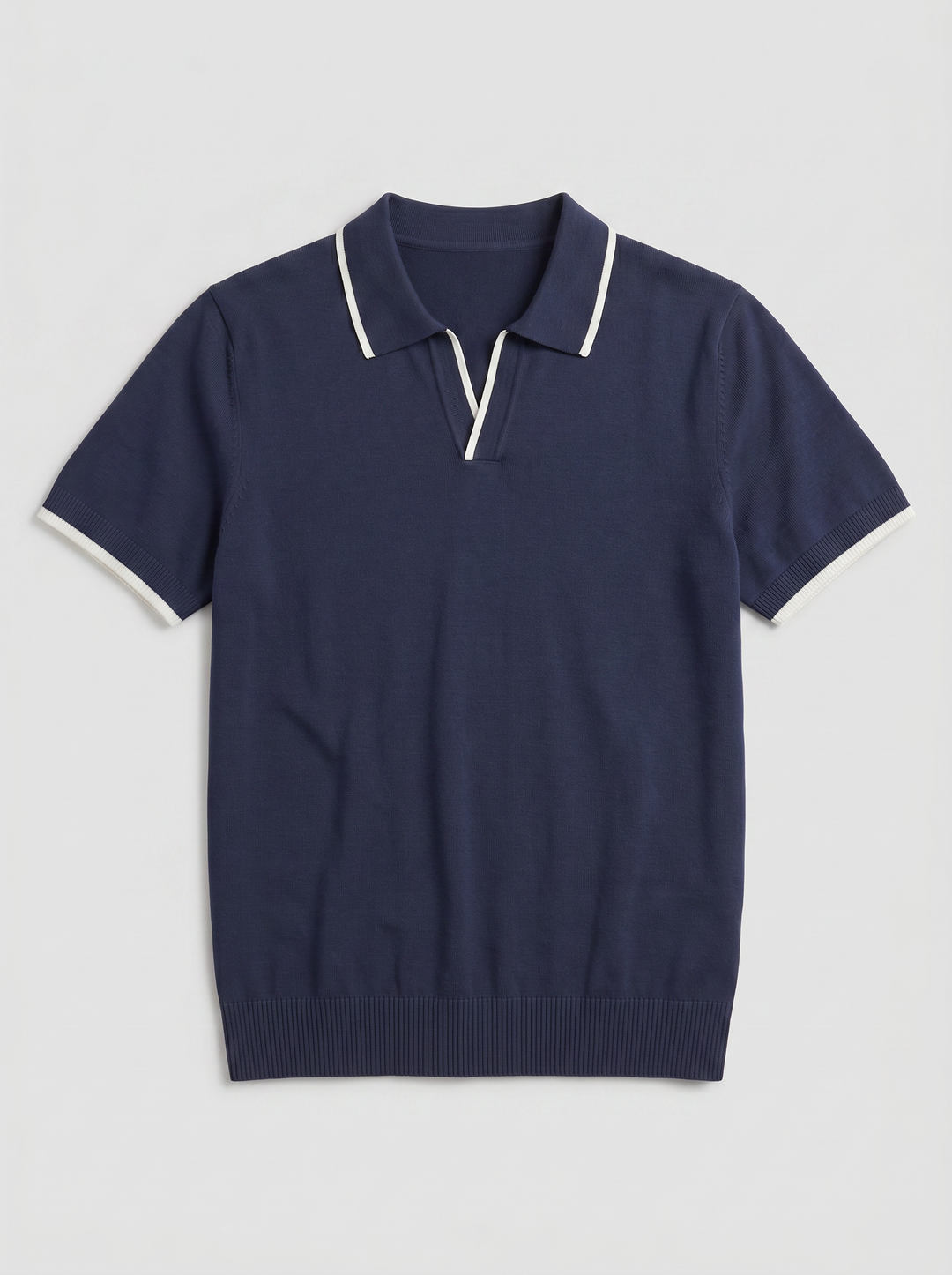 Men's Polo Shirt – Tonal Contrast Knit