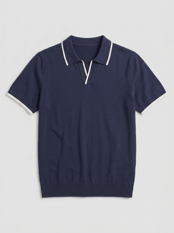 Men's Polo Shirt – Tonal Contrast Knit