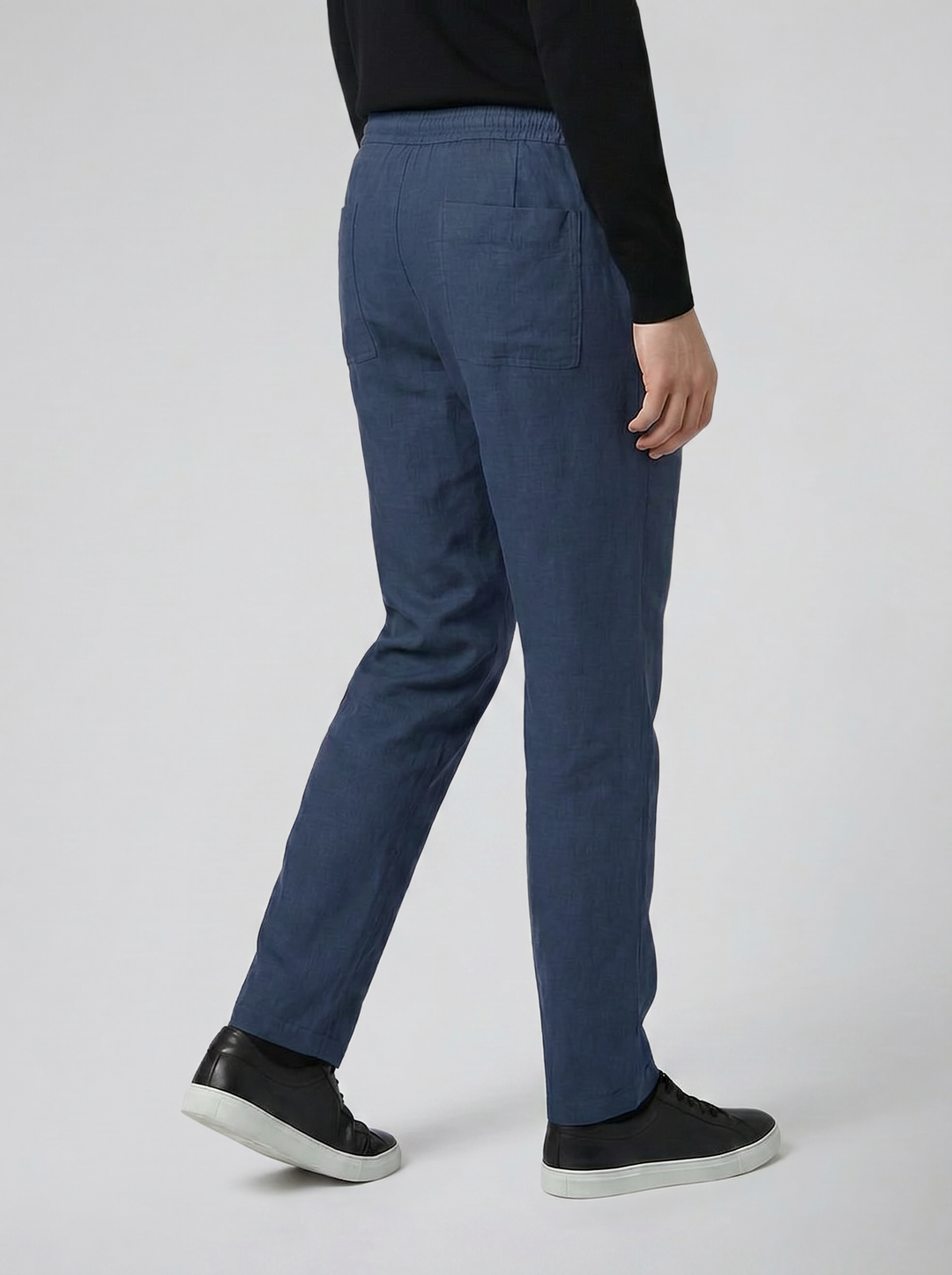 Men's Wide-Leg Linen Utility Trousers – Relaxed Breathable Everyday