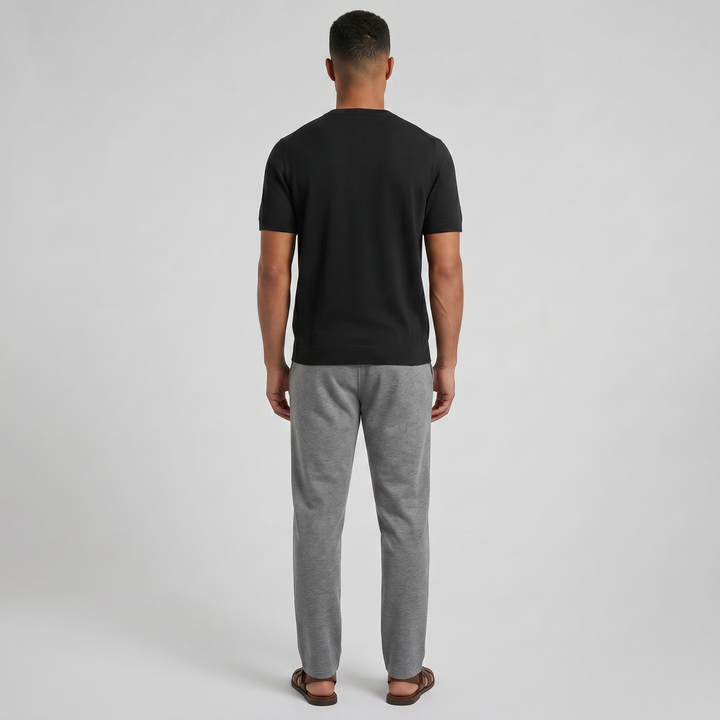 Men’s Wool Knit Casual T-Shirt | Celestiella