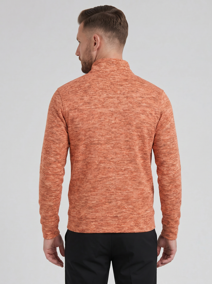 Men's Knit Jacket – High-Neck Zip-Up
