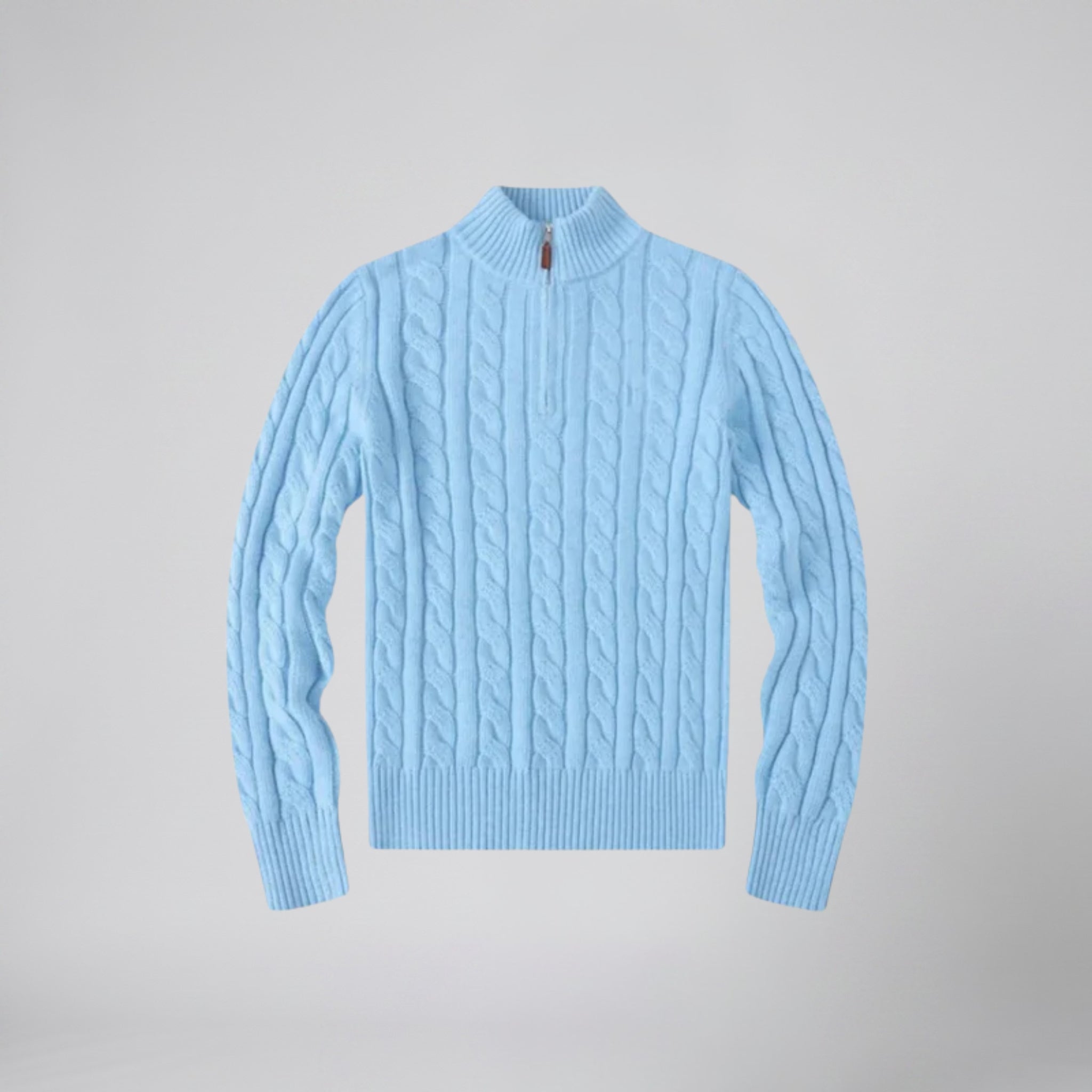 Women’s Cable Knit Half-Zip Jumper | Celestiella