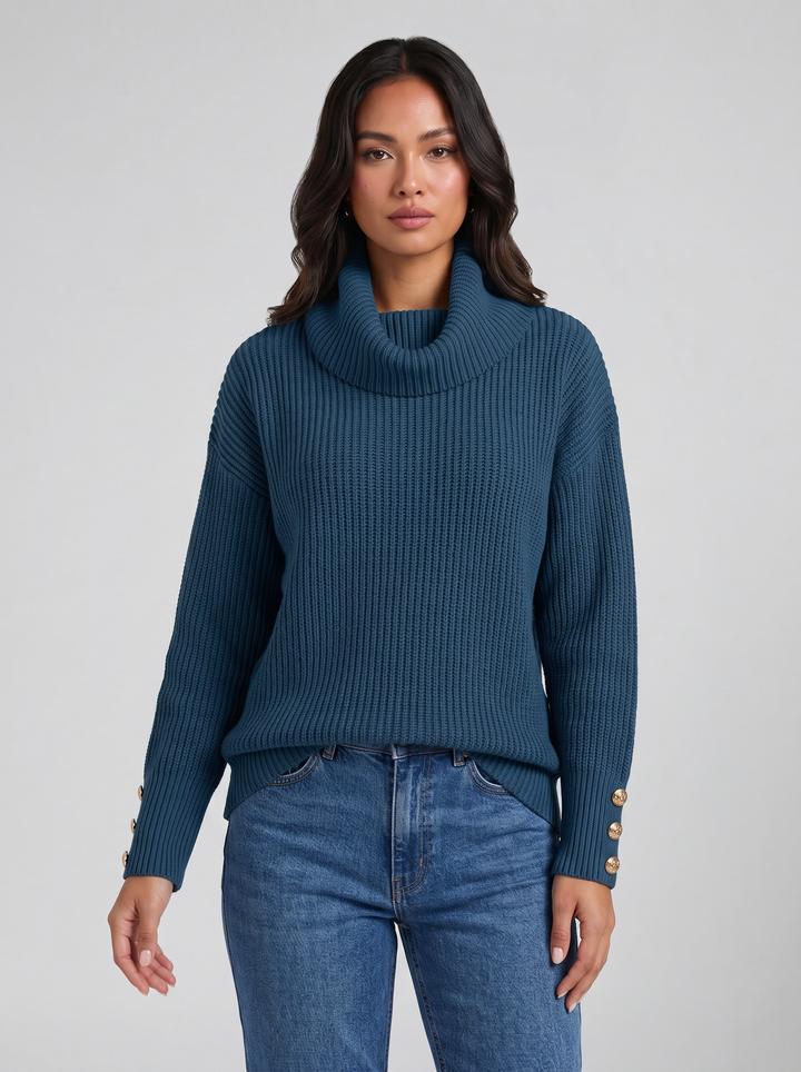 Women's Cashmere Jumper – Mock Neck