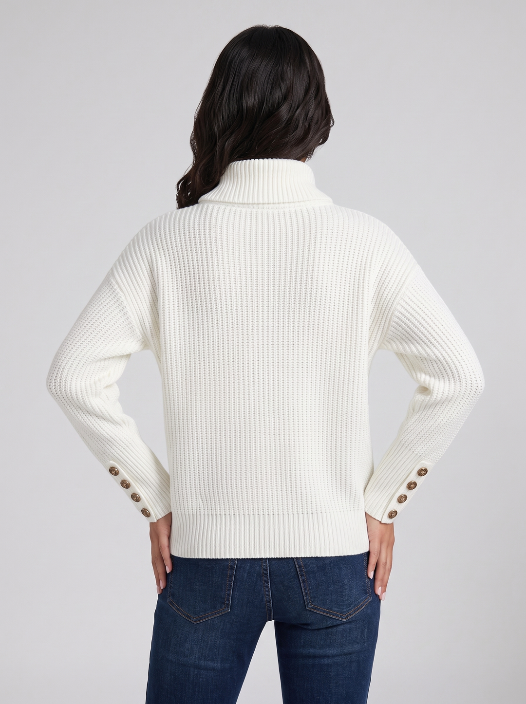 Women's Cashmere Jumper – Mock Neck