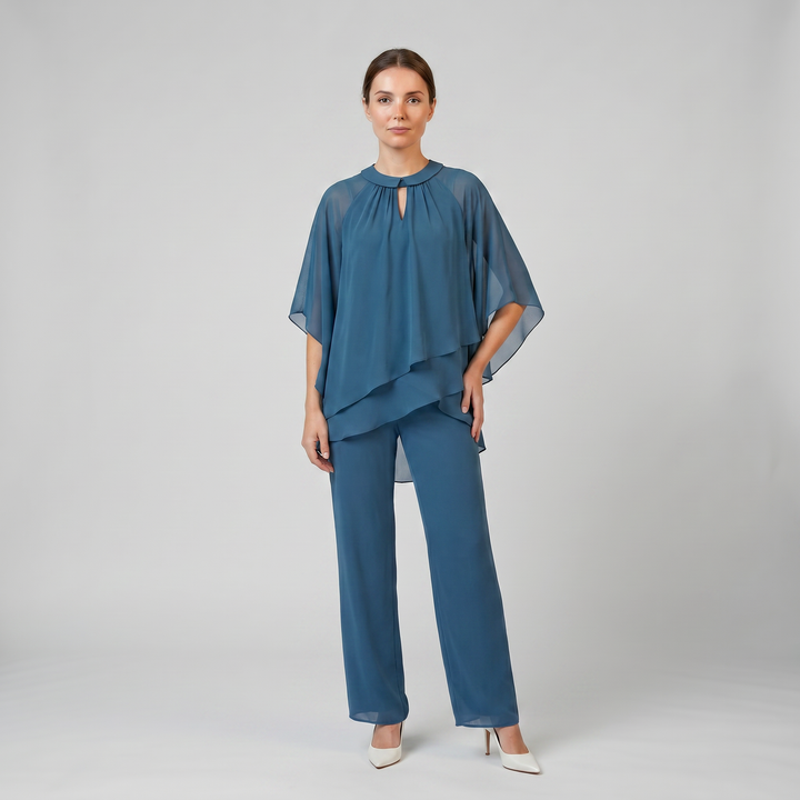 Women's Co-ord Set – Chiffon Two-Piece