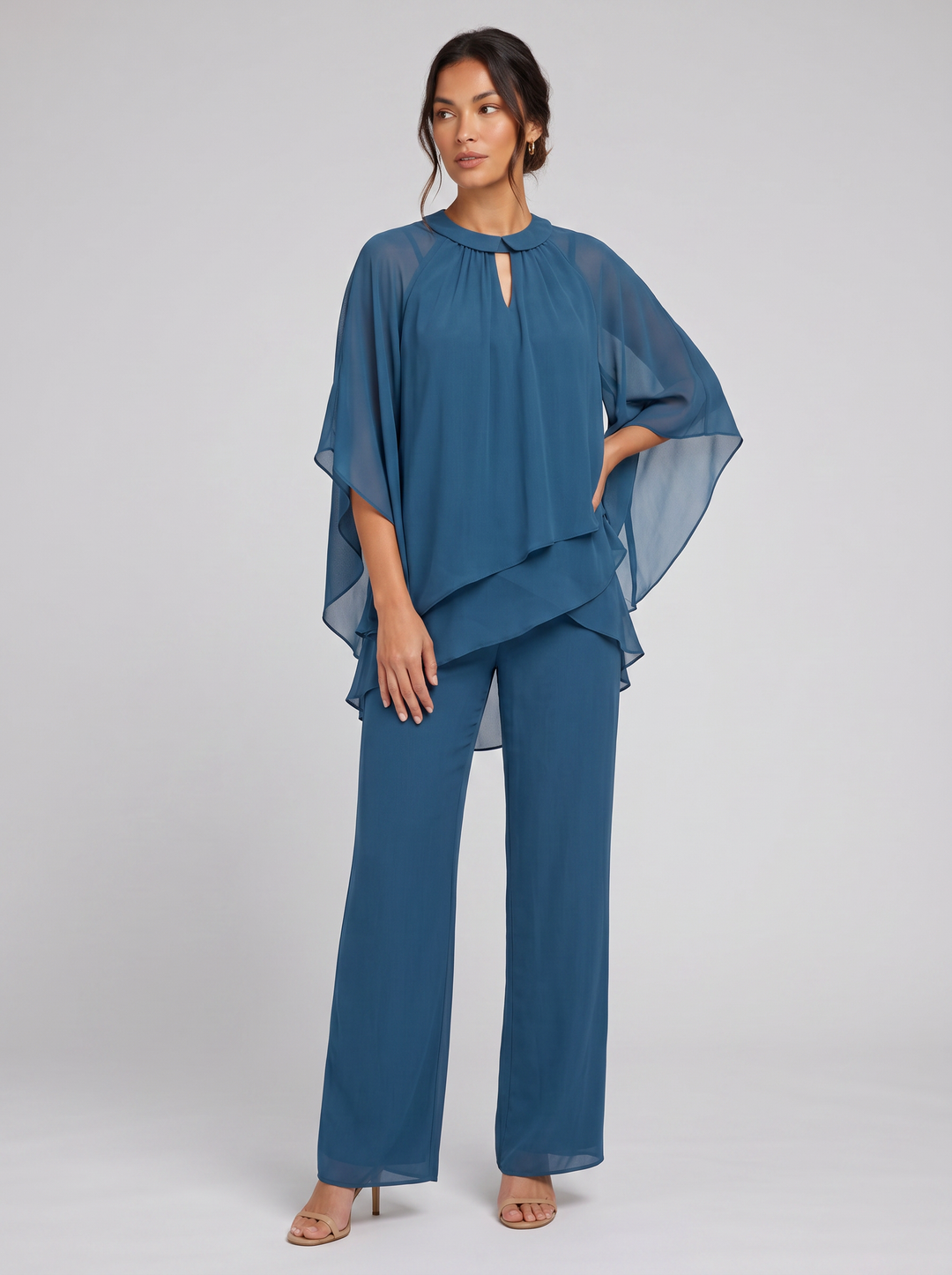 Women's Co-ord Set – Chiffon Two-Piece