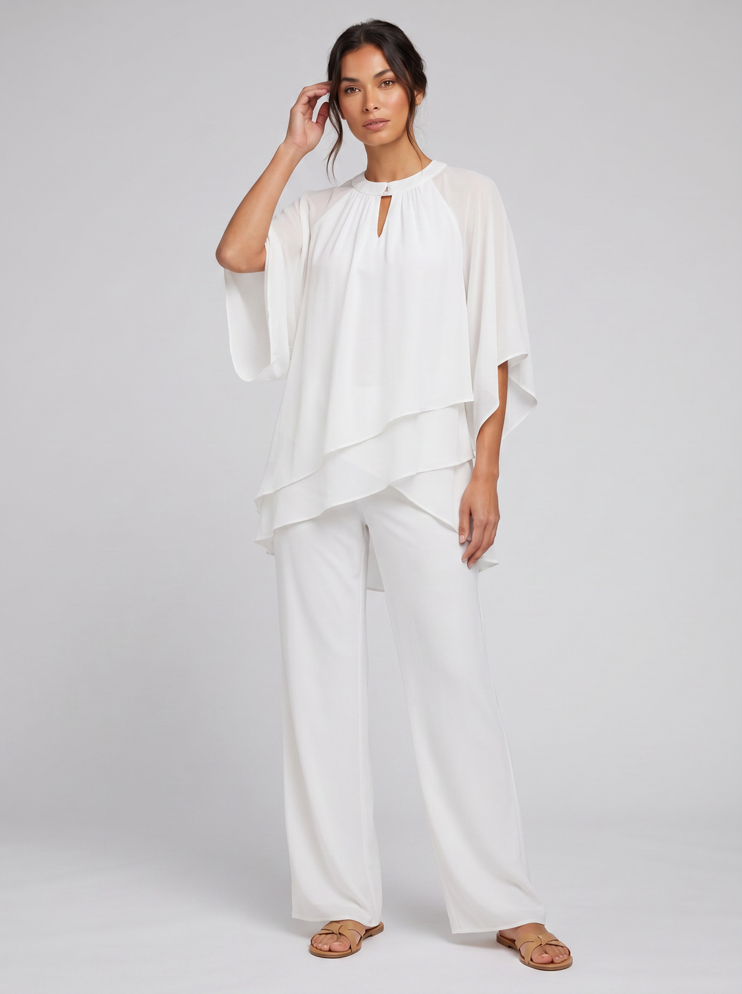 Women's Co-ord Set – Chiffon Two-Piece