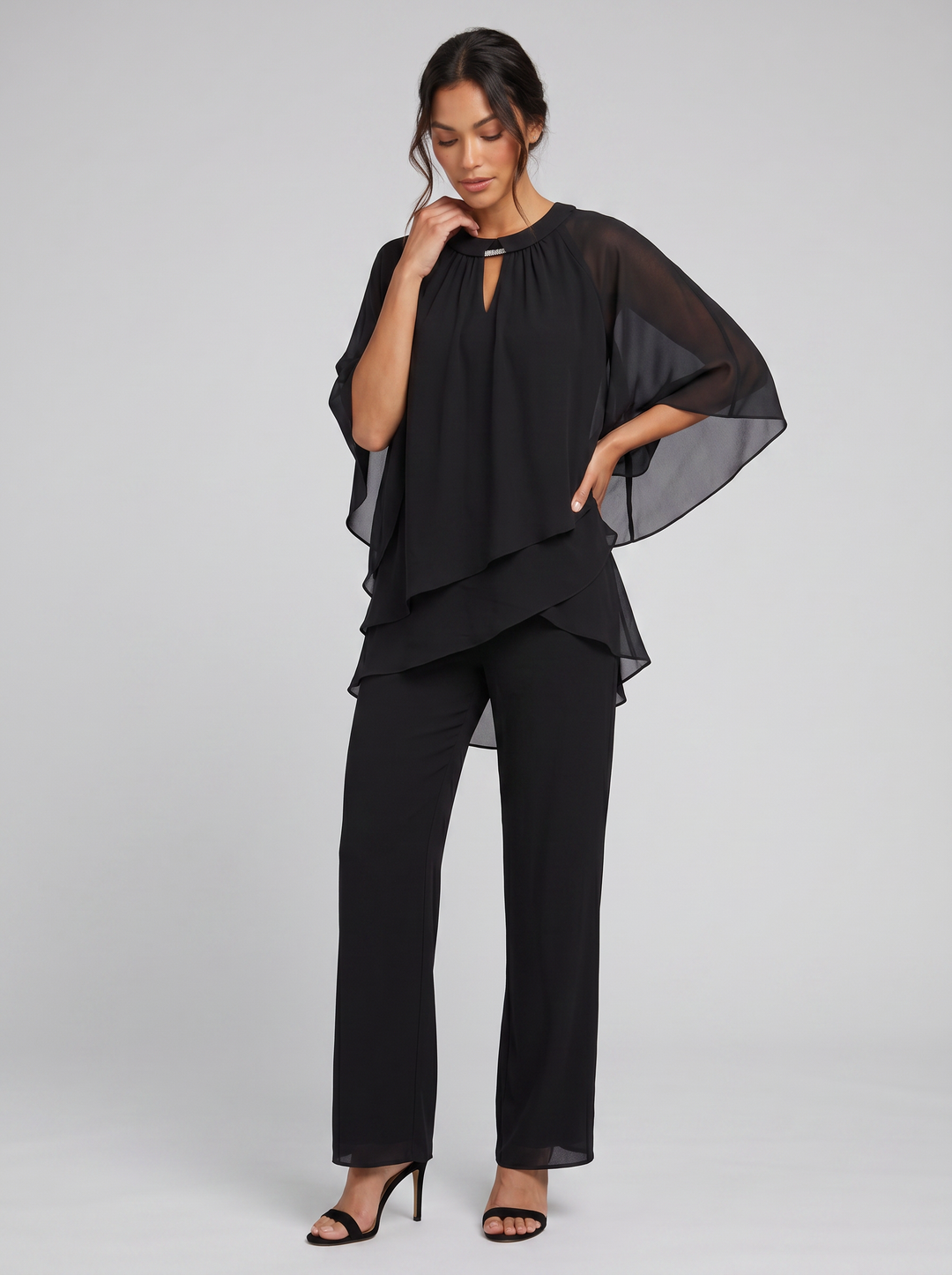 Women's Co-ord Set – Chiffon Two-Piece