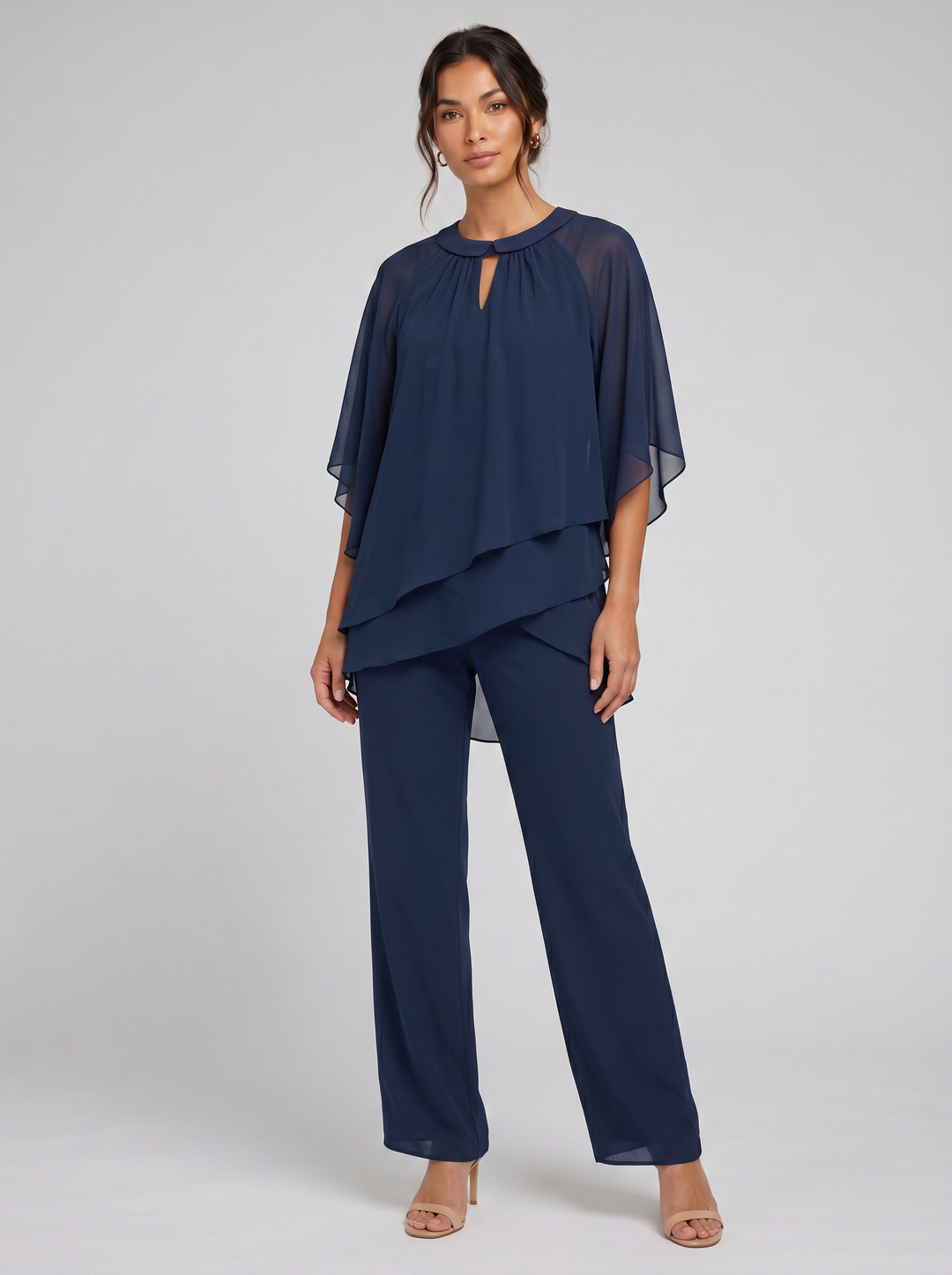 Women's Co-ord Set – Chiffon Two-Piece