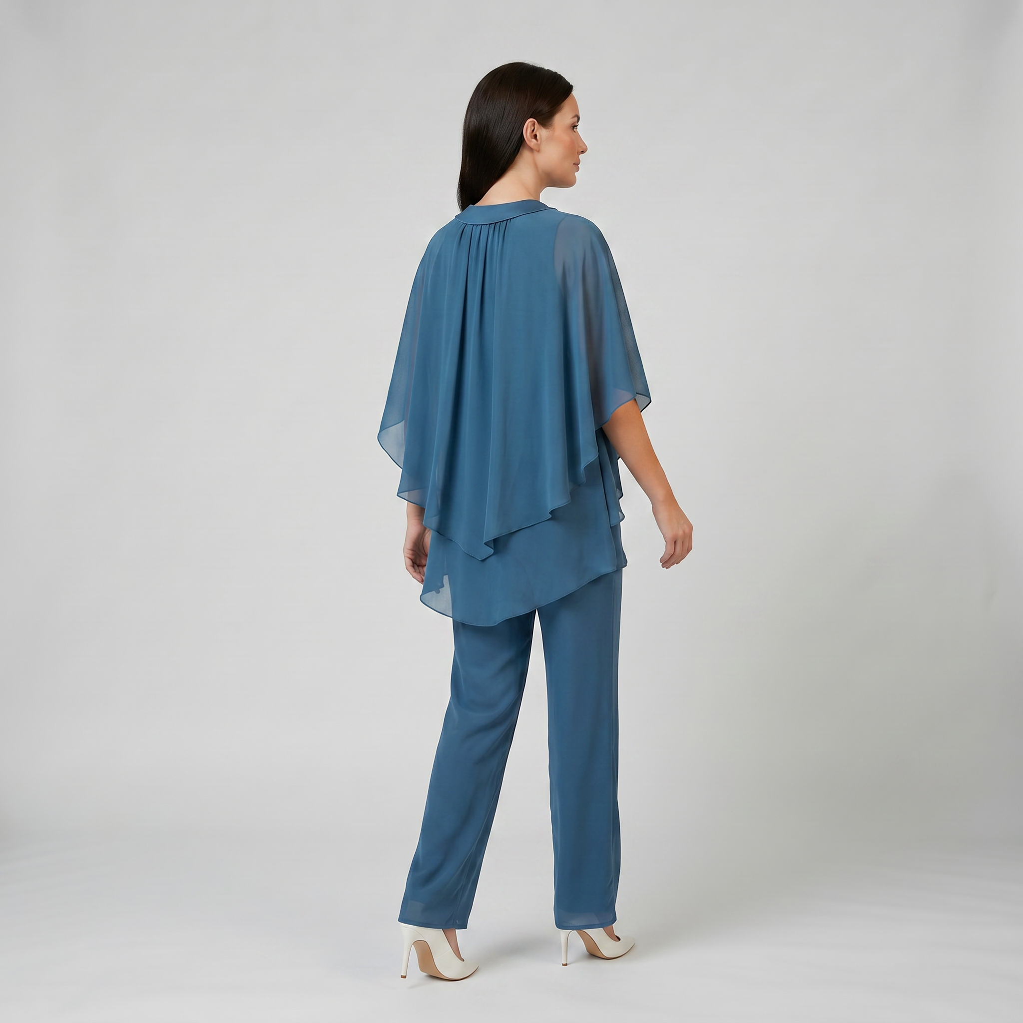 Women’s Chiffon Layered Two-Piece Suit | Celestiella